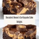 Reese’s Chocolate Peanut Butter Cup Earthquake Cake Recipe