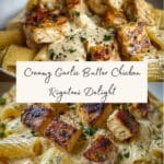 Creamy Garlic Butter Chicken and Rigatoni in Parmesan Sauce Recipe