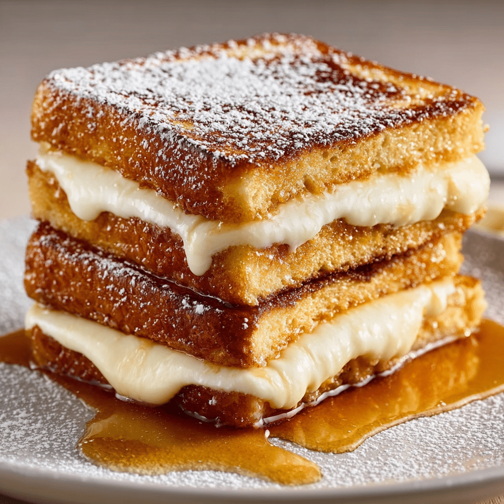 Churro Stuffed French Toast with Cinnamon Sugar Recipe - Recipe Image