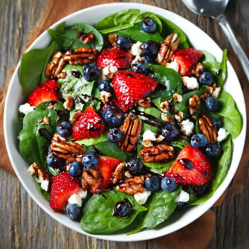 15-Minute Strawberry Spinach Salad Recipe
