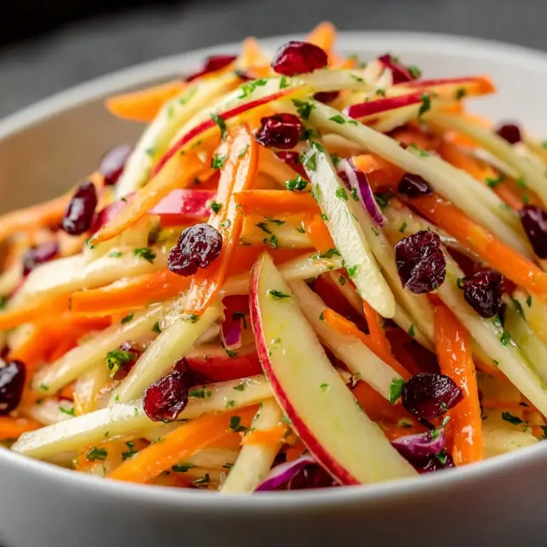 Refreshing Apple Cranberry Carrot Salad Recipe