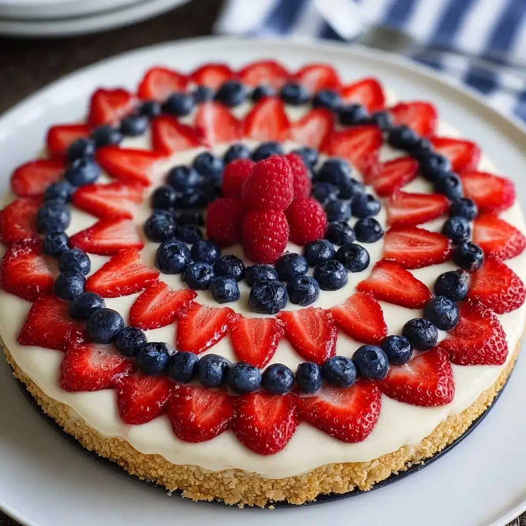 4th of July Fruit Pizza Recipe - Recipe Image