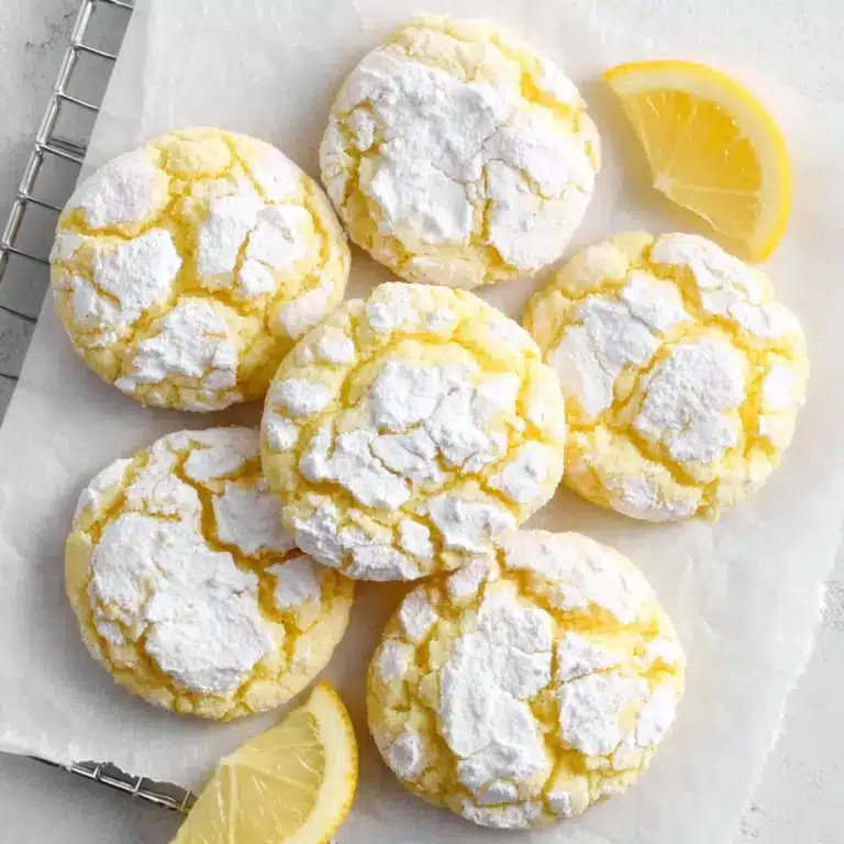 Lemon Crinkle Cookies Recipe