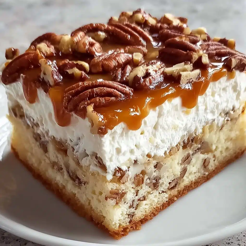 Butter Pecan Praline Poke Cake Recipe - Recipe Image