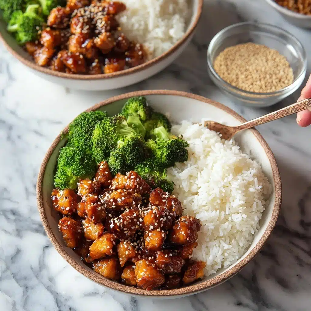 Sesame Chicken Bowls Recipe - Recipe Image