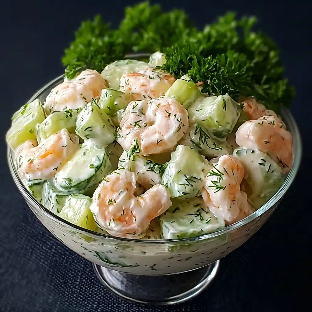 Creamy Cucumber Shrimp Salad Recipe - Recipe Image