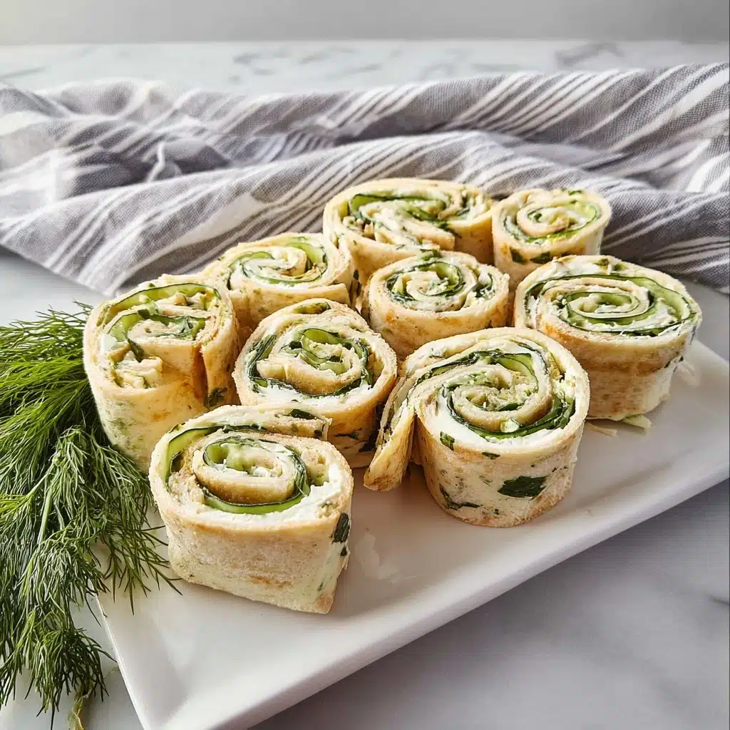 Light and Refreshing Cucumber Dill Pinwheels Recipe
