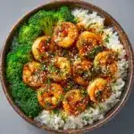 Honey Garlic Shrimp Bowls Recipe