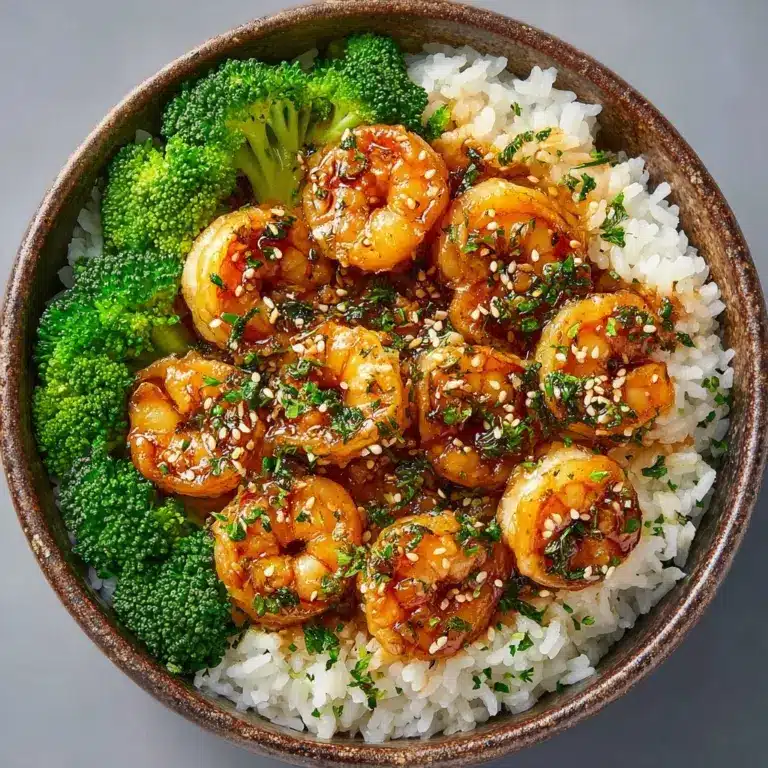Honey Garlic Shrimp Bowls Recipe