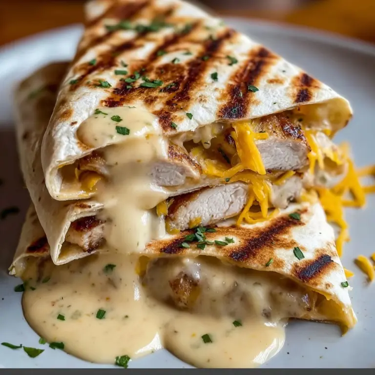 Cheesy Garlic Chicken Wraps Recipe