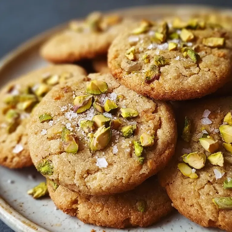 Salted Honey Pistachio Cookies Recipe