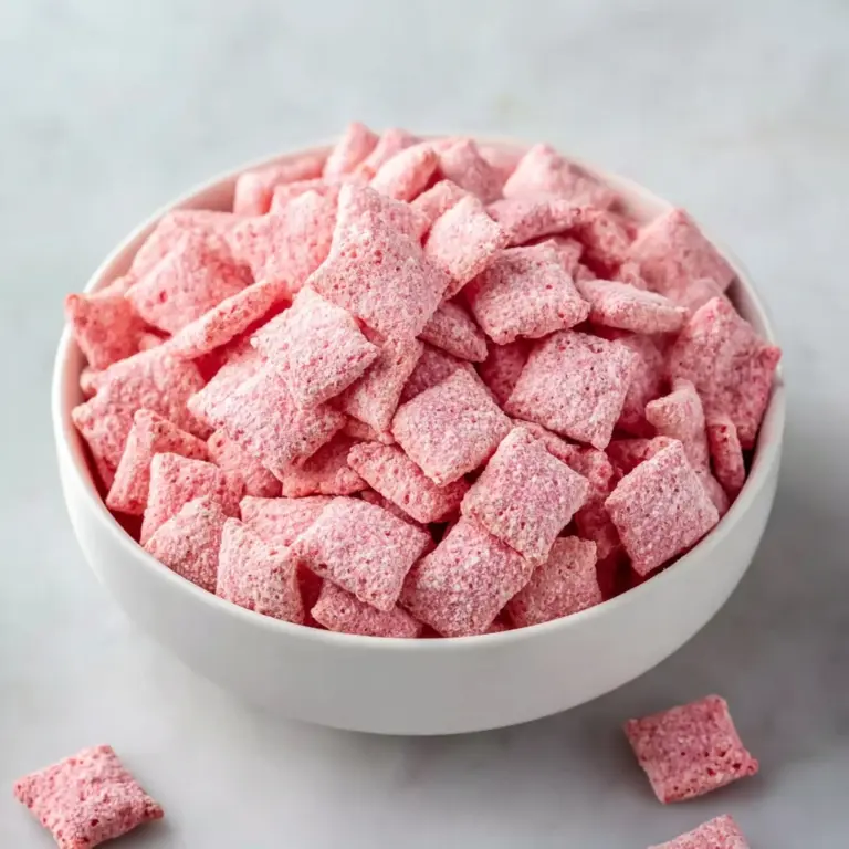 Easy Strawberry Shortcake Puppy Chow Recipe