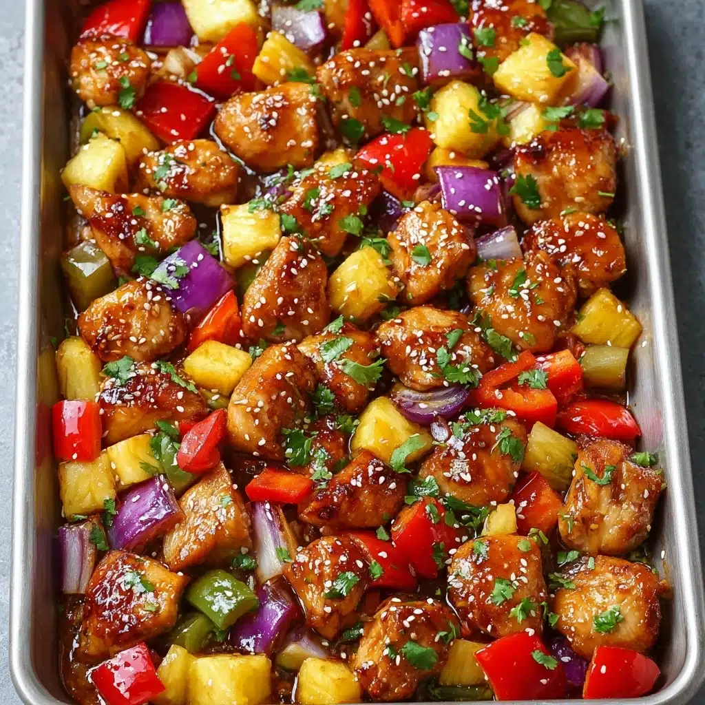 Hawaiian Chicken Sheet Pan Recipe - Recipe Image