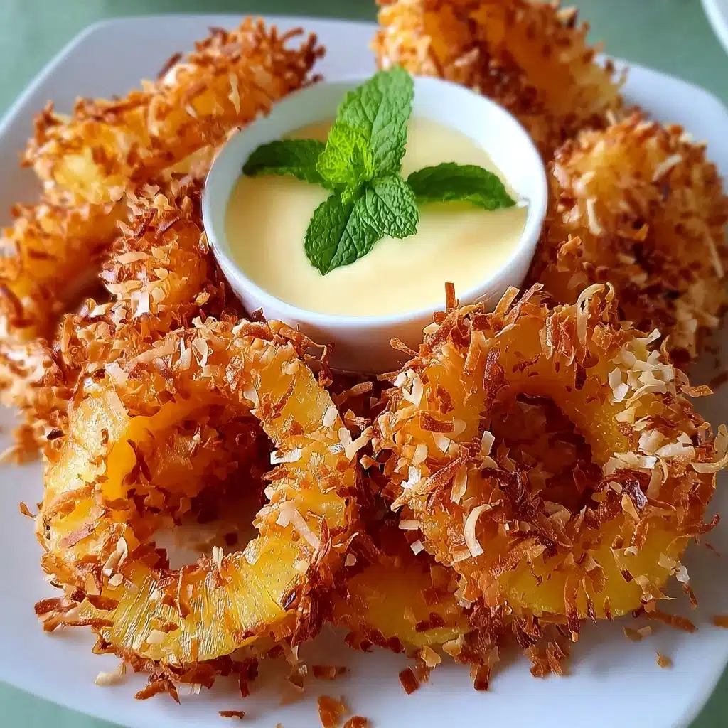 Fried Pineapple Rings Recipe - Recipe Image