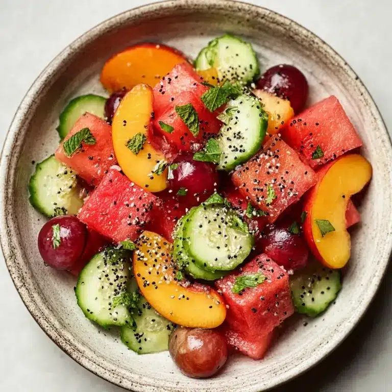 Peach Watermelon Salad Recipe