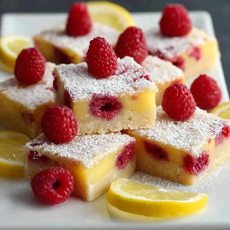 Raspberry Lemon Bars Recipe