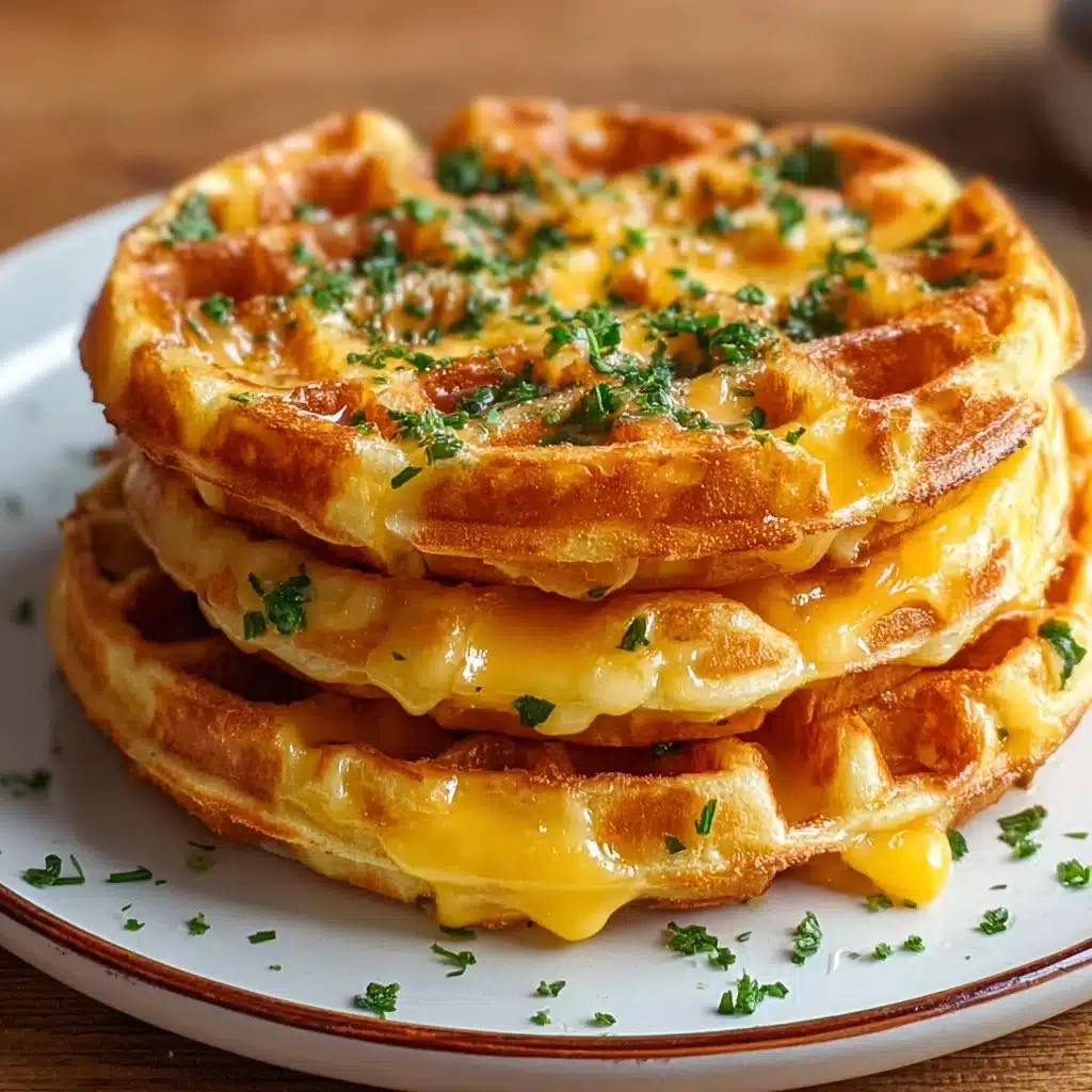 Easy Low Carb Chaffle with Egg and Cheese Recipe - Recipe Image