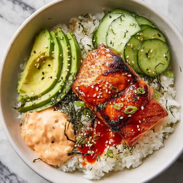 Baked Salmon Sushi Bowl Recipe