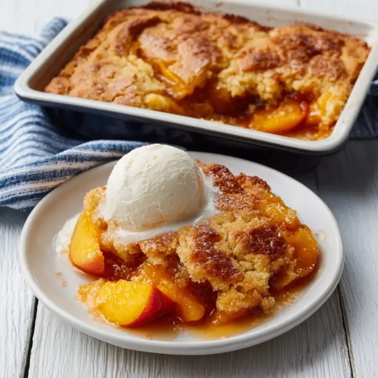 The Best Peach Cobbler Recipe