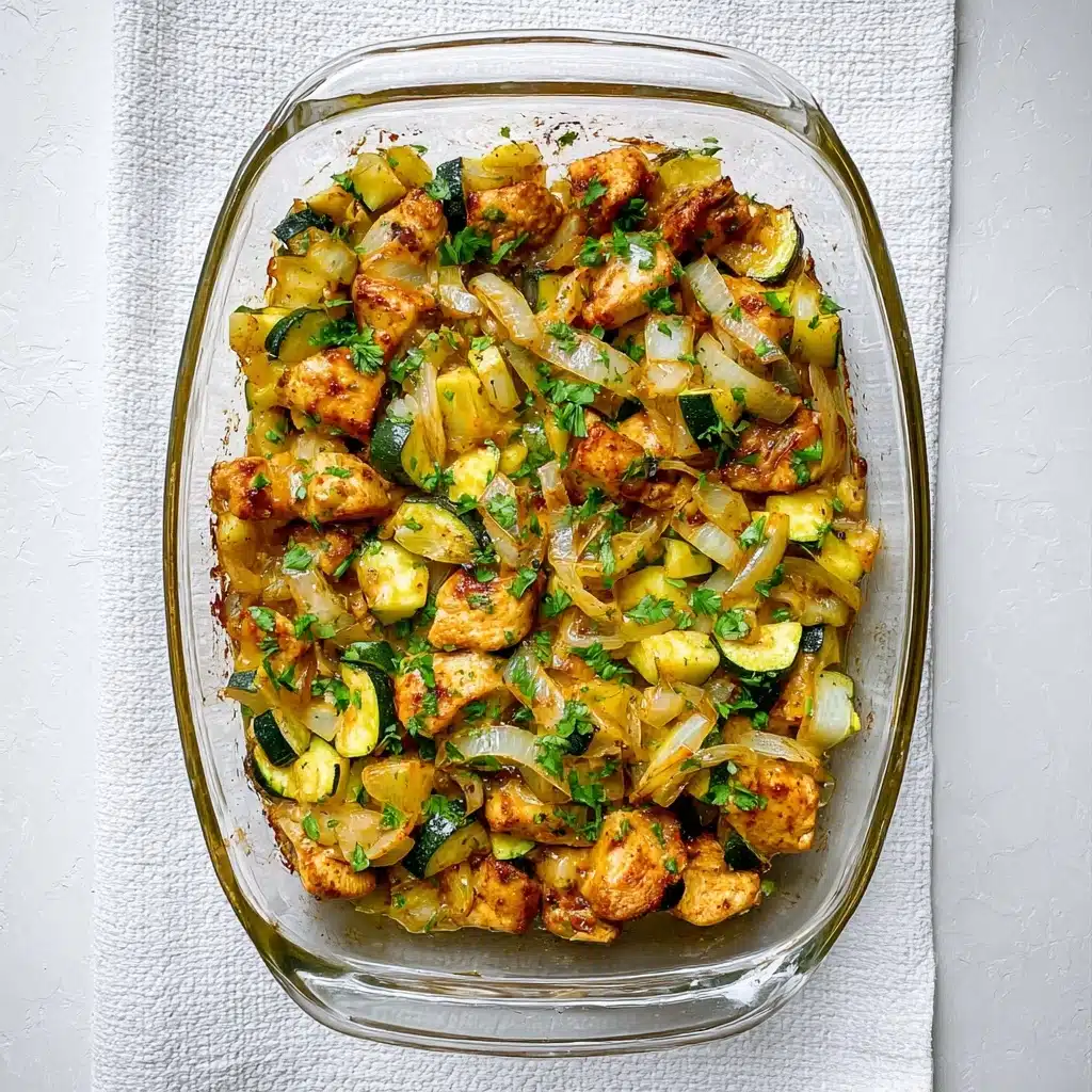 Easy Baked Chicken and Zucchini Recipe - Recipe Image