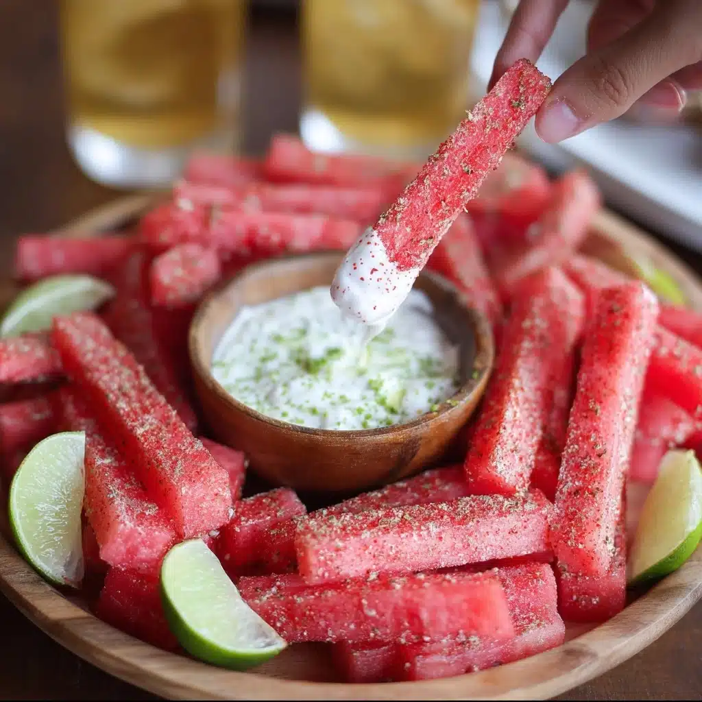 Watermelon Fries with Coconut Lime Dip Recipe - Recipe Image