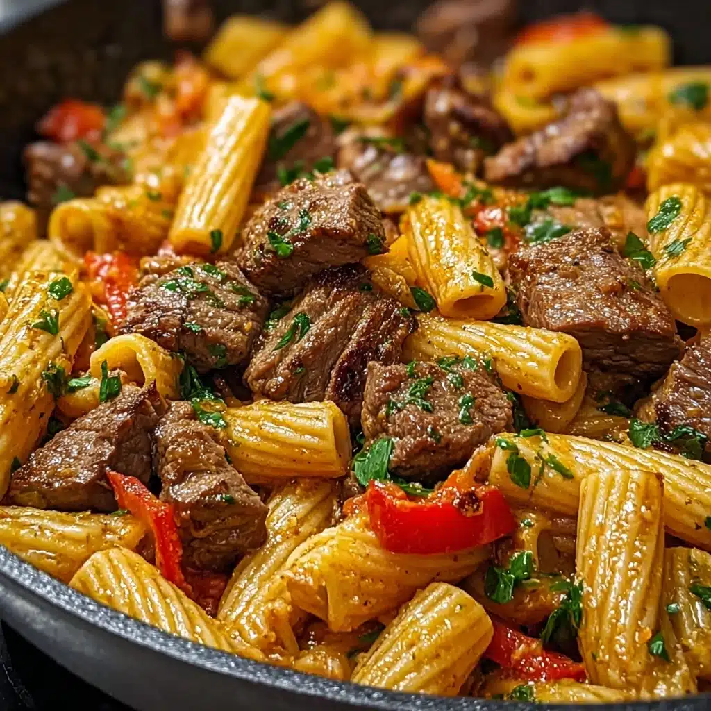 One-Pot Zesty Steak Pasta Recipe - Recipe Image