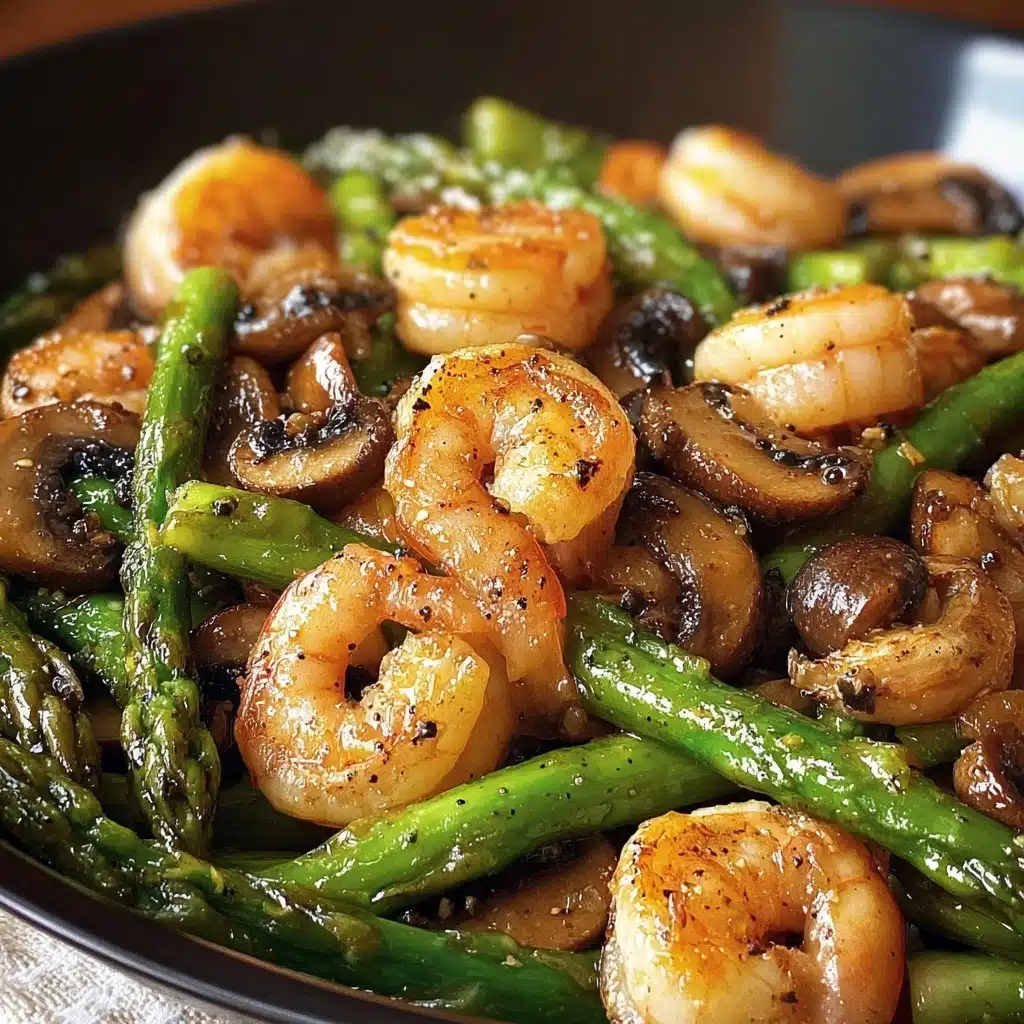Shrimp and Asparagus Stir-Fry with Mushrooms Recipe - Recipe Image