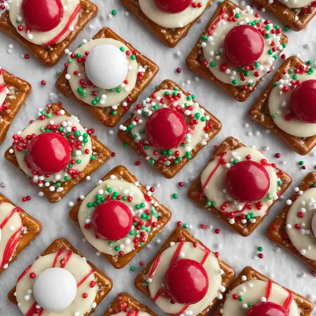 Peppermint Bark Pretzel Bites Recipe - Recipe Image