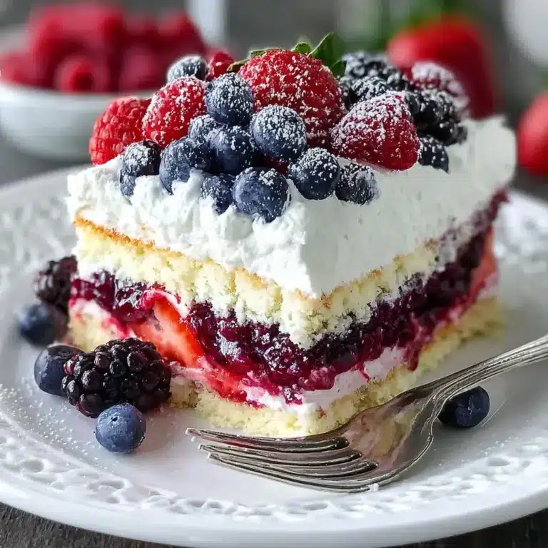 No Bake Summer Berry Lasagna Recipe