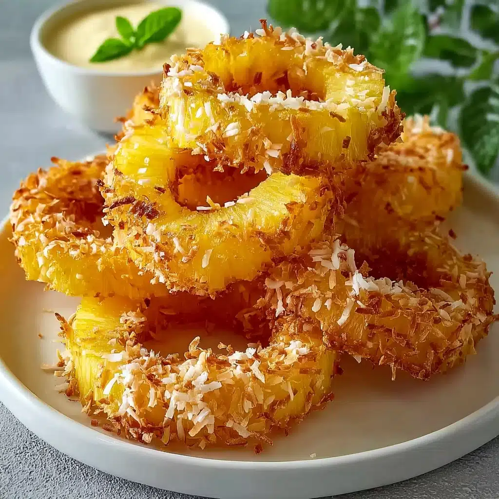 Fried Pineapple Rings Recipe - Recipe Image