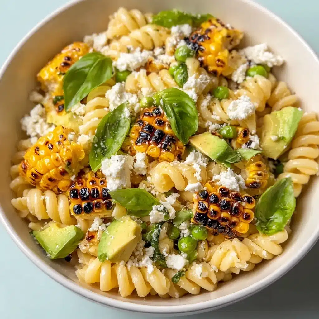 Creamy Street Corn Pasta Salad Recipe - Recipe Image