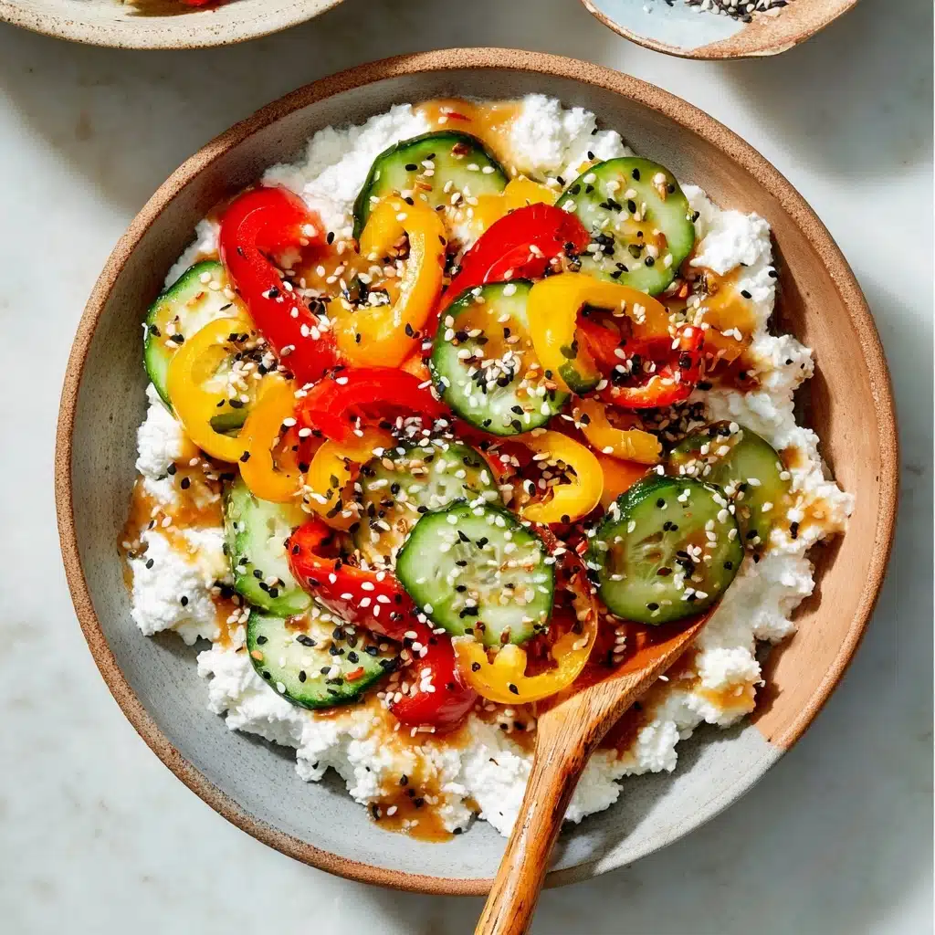 Viral TikTok Cucumber and Bell Pepper Salad Recipe - Recipe Image