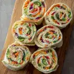 Fresh Vegetable Tortilla Roll Ups Recipe