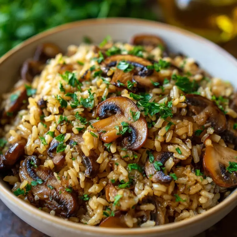 One-Pot Mushroom Rice: The Perfect Comfort Food Recipe