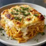 Baked Cream Cheese Spaghetti Casserole Recipe