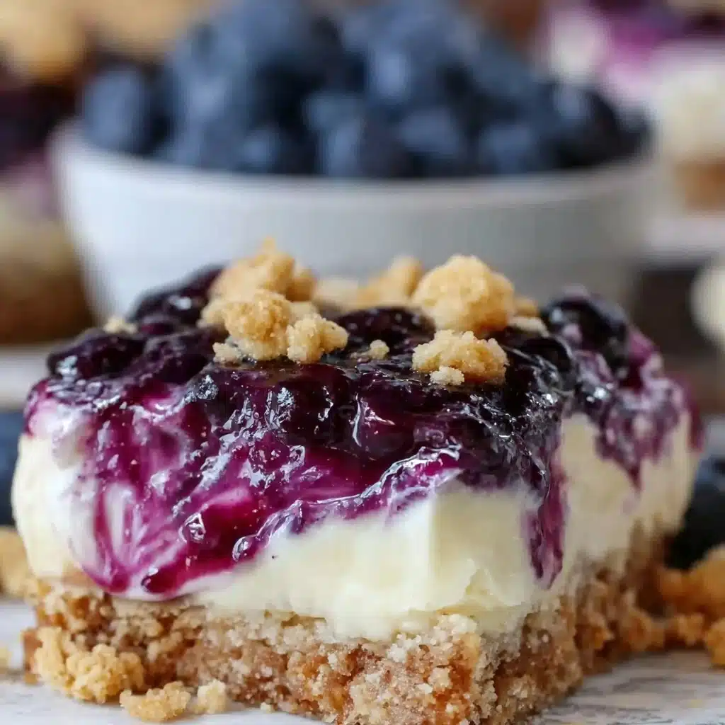Cream Cheese Lemon Dessert with Blueberry Topping Recipe - Recipe Image
