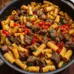 One-Pot Zesty Steak Pasta Recipe
