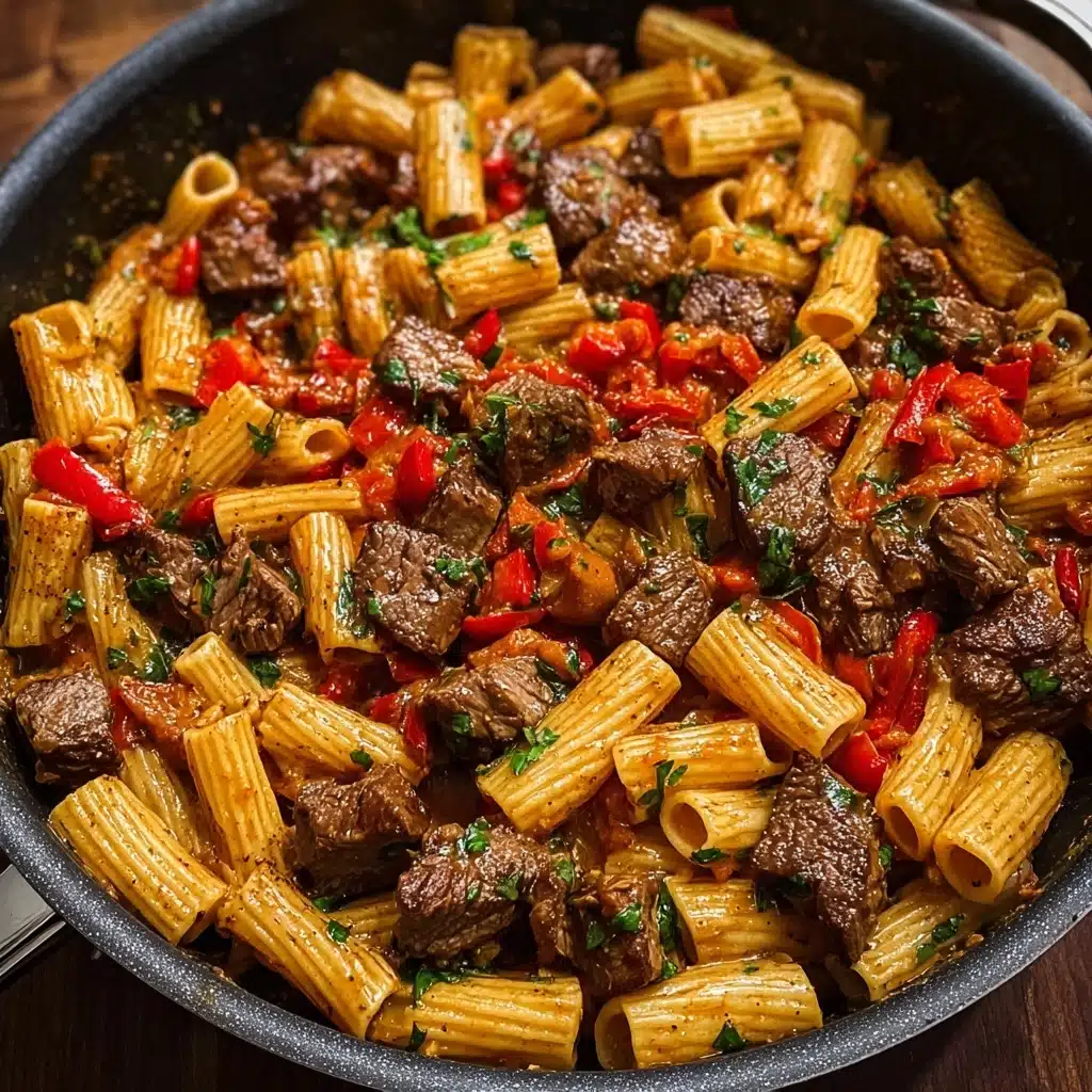 One-Pot Zesty Steak Pasta Recipe - Recipe Image