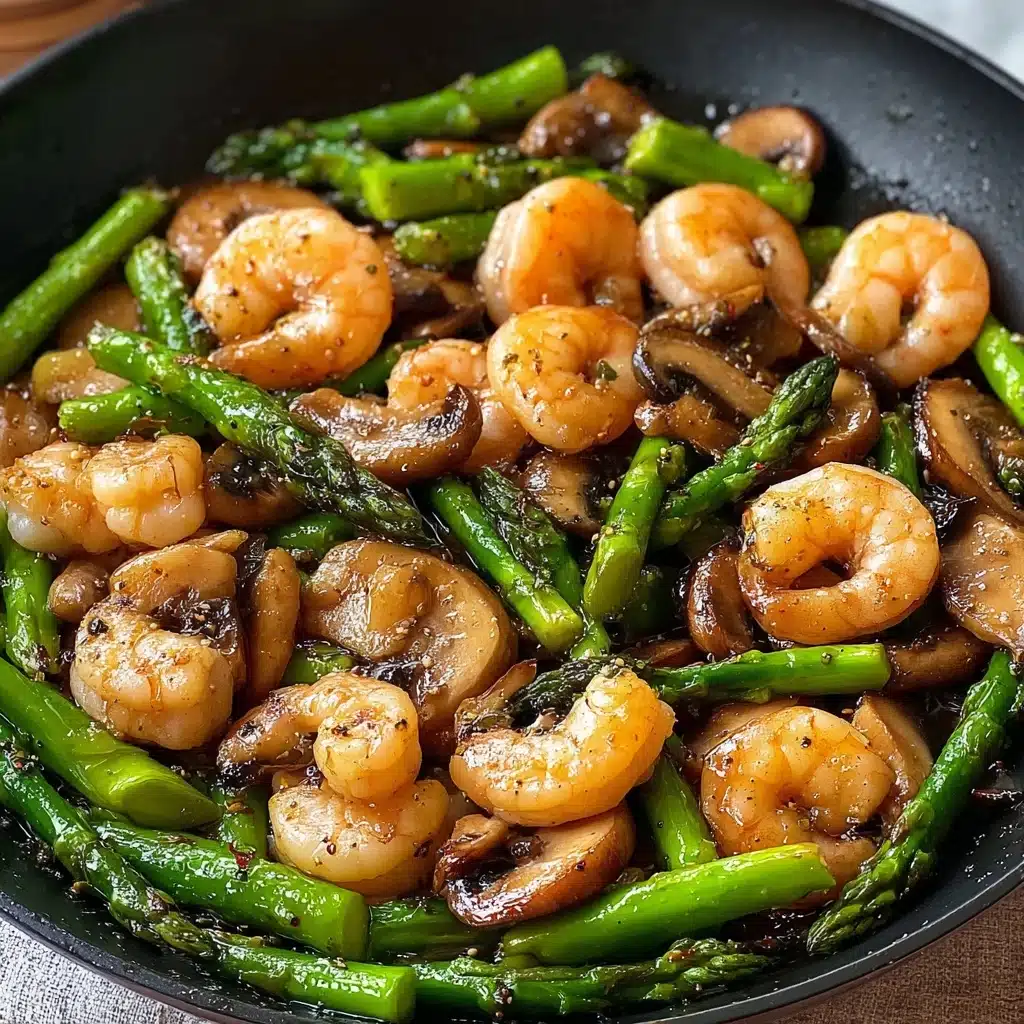 Shrimp and Asparagus Stir-Fry with Mushrooms Recipe - Recipe Image