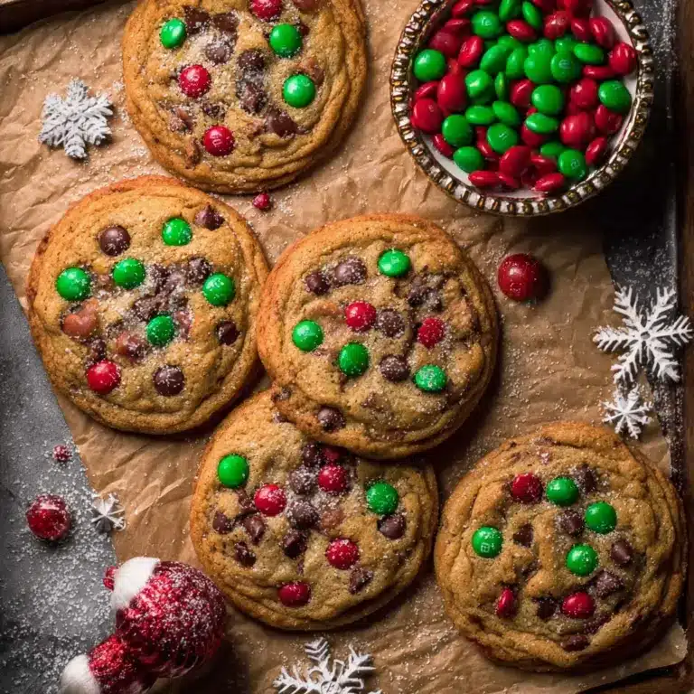 Santa’s Favorite Peanut Butter M&M Cookies Recipe