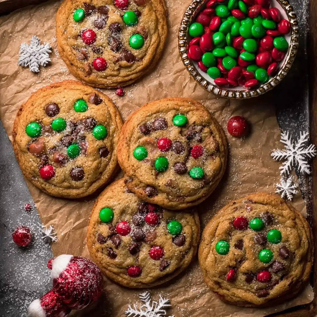 Santa’s Favorite Peanut Butter M&M Cookies Recipe