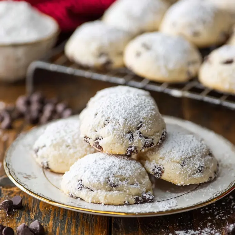 Chocolate Chip Snowball Cookies Recipe