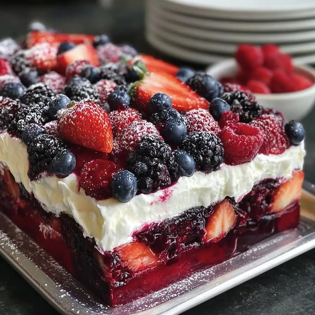 No Bake Summer Berry Lasagna Recipe - Recipe Image