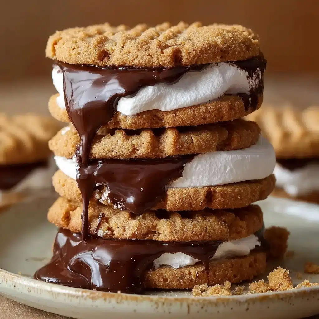 Peanut Butter S’mores Sandwich Cookies Recipe - Recipe Image