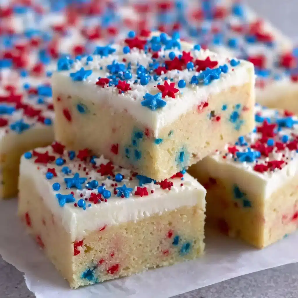 Patriotic Sugar Cookie Bars Recipe - Recipe Image