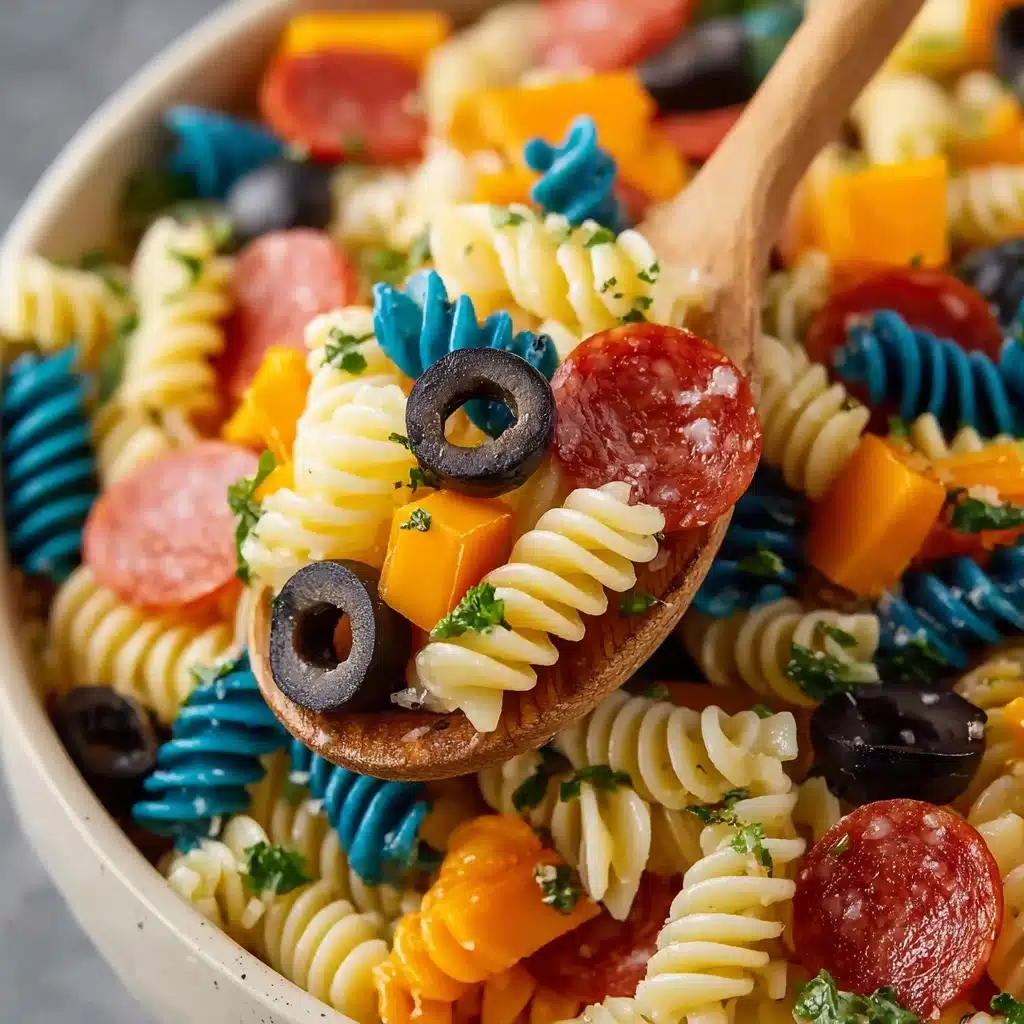Chilled 4th of July Pasta Salad Recipe - Recipe Image
