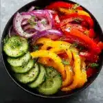 Cucumber Sweet Pepper Salad Recipe