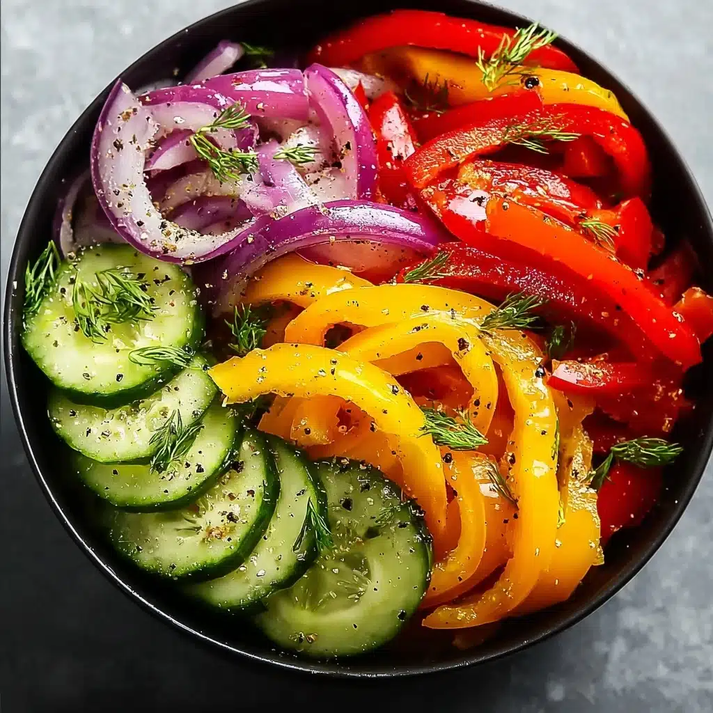 Cucumber Sweet Pepper Salad Recipe - Recipe Image