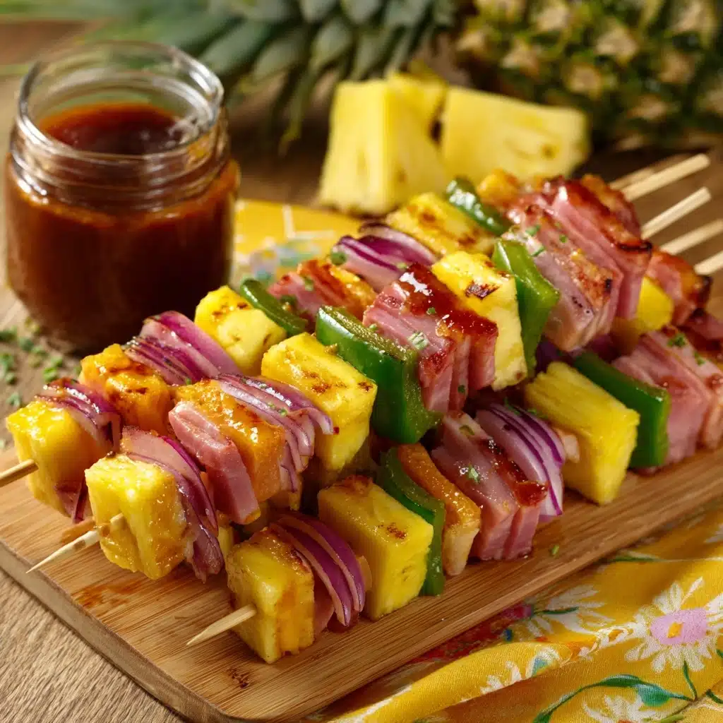 Hawaiian Ham and Pineapple Skewers Recipe - Recipe Image