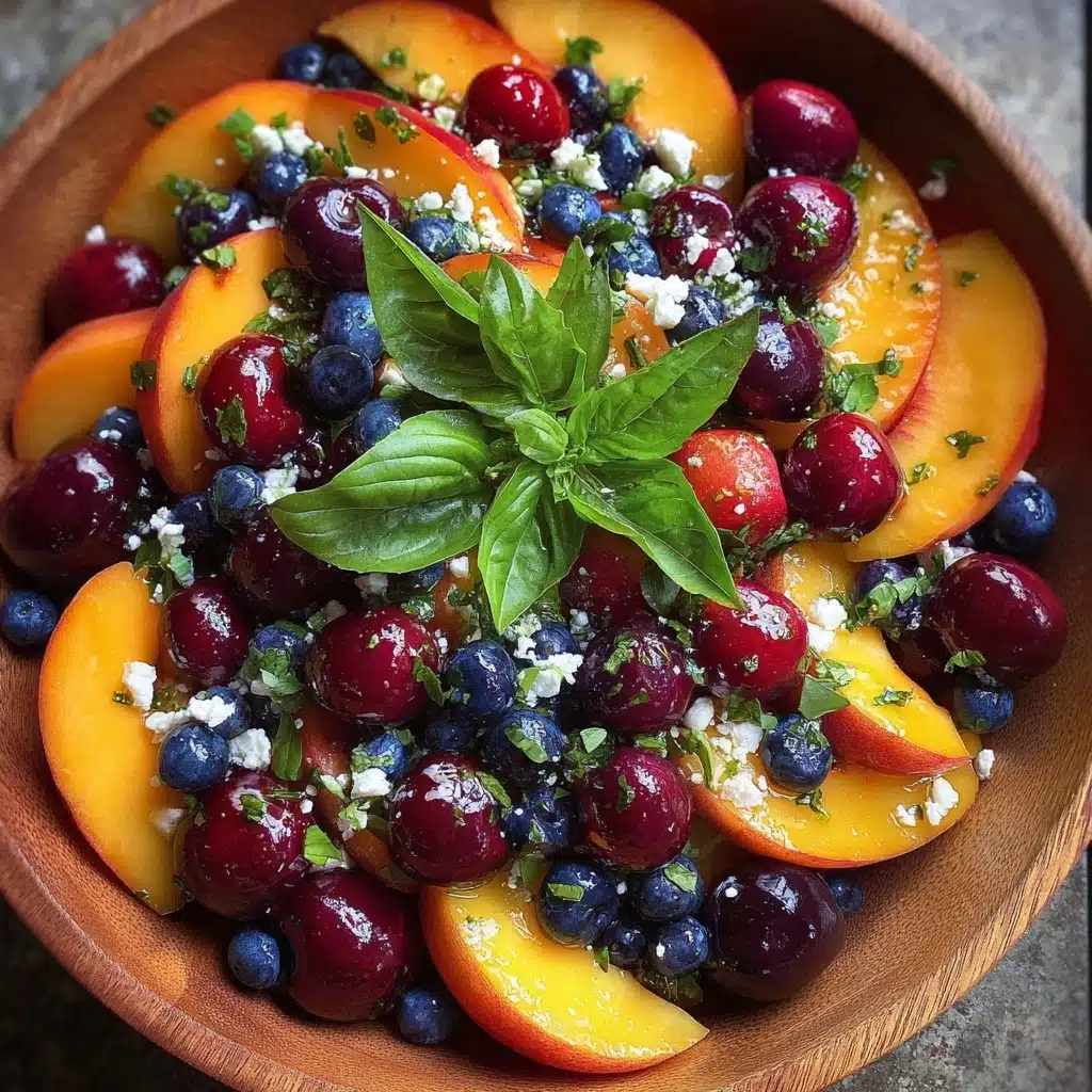 Blueberry Peach Feta Salad Recipe - Recipe Image